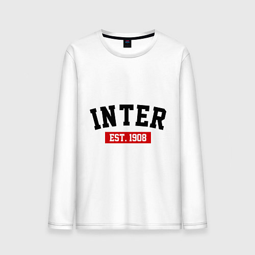 Мужской лонгслив FC Inter Est. 1908 / Белый – фото 1