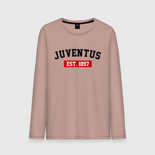 Мужской лонгслив FC Juventus Est. 1897 / Пыльно-розовый – фото 1