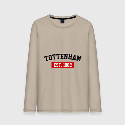 Мужской лонгслив FC Tottenham Est. 1882 / Миндальный – фото 1