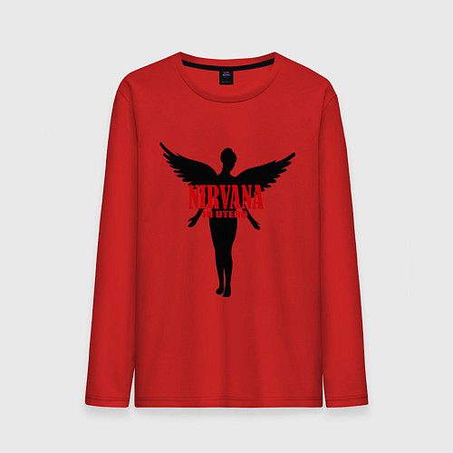 Мужской лонгслив Nirvana: In Utero / Красный – фото 1