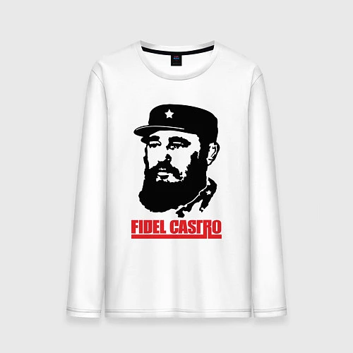 Мужской лонгслив Fidel Castro / Белый – фото 1