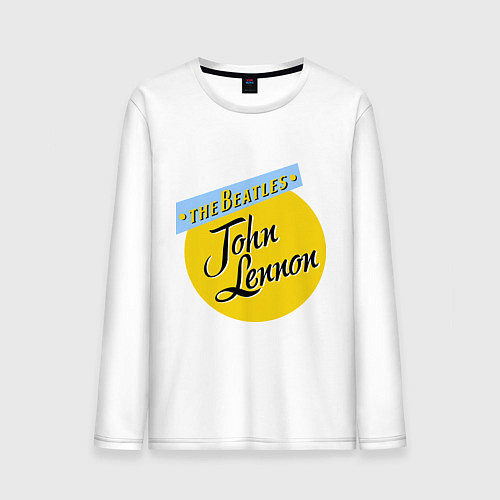 Мужской лонгслив John Lennon: The Beatles / Белый – фото 1