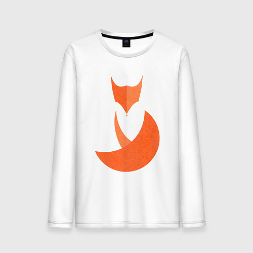 Мужской лонгслив Minimal Fox / Белый – фото 1