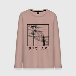 Мужской лонгслив Японские электросети