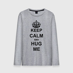 Мужской лонгслив Keep Calm & Hug Mе