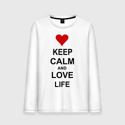 Мужской лонгслив Keep Calm & Love Life