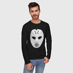 Лонгслив хлопковый мужской Angerfist Mask, цвет: черный — фото 2