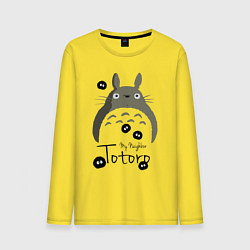 Лонгслив хлопковый мужской My Neighbor Totoro цвета желтый — фото 1