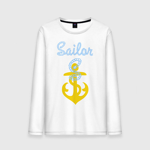 Мужской лонгслив Sailor / Белый – фото 1