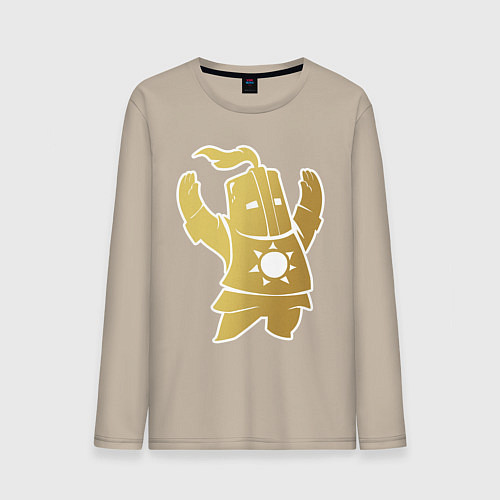 Мужской лонгслив Praise the Sun! / Миндальный – фото 1