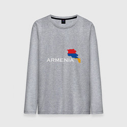 Лонгслив хлопковый мужской Армения, цвет: меланж
