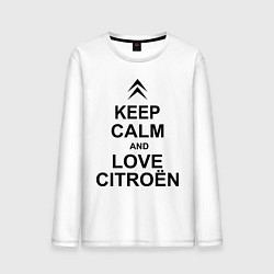 Мужской лонгслив Keep Calm & Love Сitroen