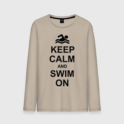 Мужской лонгслив Keep Calm & Swim On