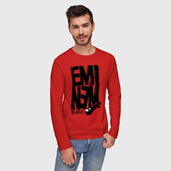 Лонгслив хлопковый мужской Eminem recovery, цвет: красный — фото 2
