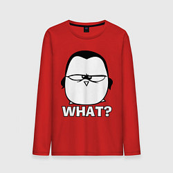 Мужской лонгслив What?