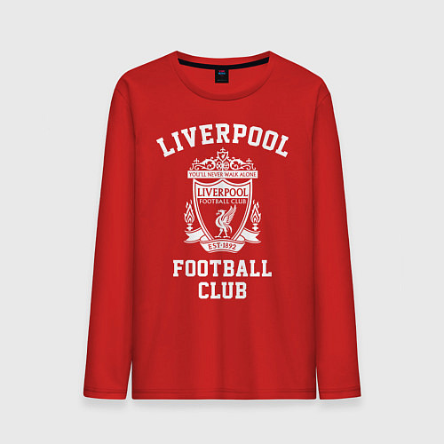 Мужской лонгслив Liverpool: Football Club / Красный – фото 1