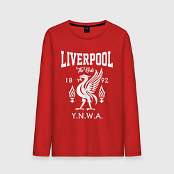 Лонгслив хлопковый мужской Liverpool YNWA, цвет: красный