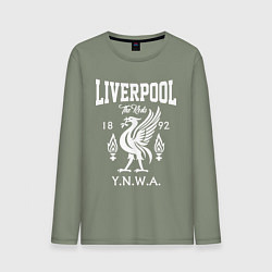 Лонгслив хлопковый мужской Liverpool YNWA, цвет: авокадо