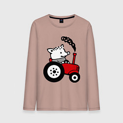 Мужской лонгслив Поросенок Петр