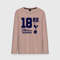 Лонгслив хлопковый мужской FC Tottenham 1882, цвет: пыльно-розовый