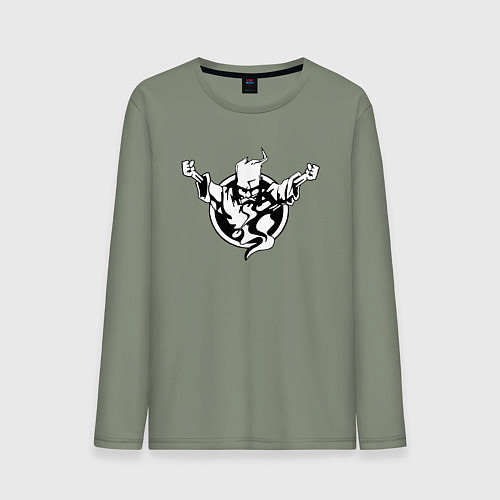 Мужской лонгслив Thunderdome logo / Авокадо – фото 1