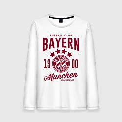 Лонгслив хлопковый мужской Bayern Munchen 1900, цвет: белый