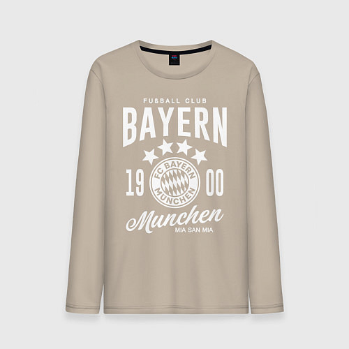 Мужской лонгслив Bayern Munchen 1900 / Миндальный – фото 1