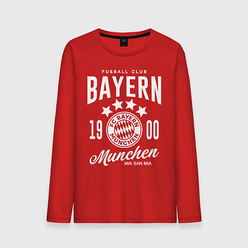 Мужской лонгслив Bayern Munchen 1900 / Красный – фото 1