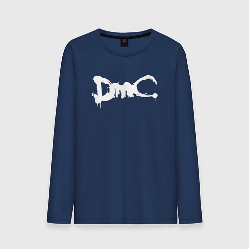 Мужской лонгслив DMC / Тёмно-синий – фото 1
