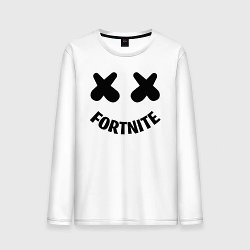 Мужской лонгслив FORTNITE x MARSHMELLO / Белый – фото 1