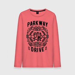 Лонгслив хлопковый мужской Parkway Drive: Australia, цвет: коралловый