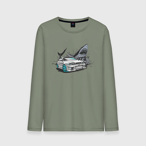 Мужской лонгслив Toyota Chaser 100 / Авокадо – фото 1
