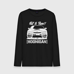 Лонгслив хлопковый мужской Nissan Silvia S14 Hoonigan цвета черный — фото 1