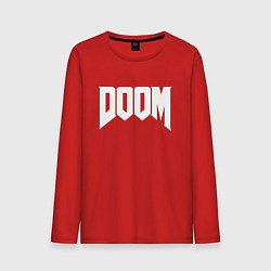 Лонгслив хлопковый мужской DOOM, цвет: красный