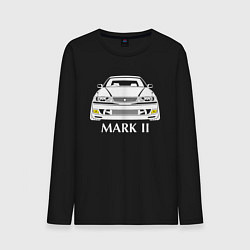 Лонгслив хлопковый мужской Toyota Mark2 JZX100 цвета черный — фото 1