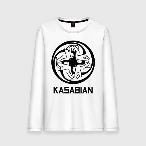 Мужской лонгслив Kasabian: Symbol / Белый – фото 1