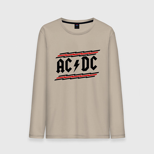 Мужской лонгслив AC/DC Voltage / Миндальный – фото 1