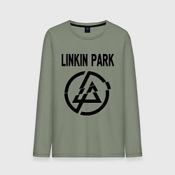 Лонгслив хлопковый мужской Linkin Park, цвет: авокадо
