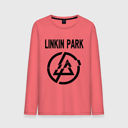Лонгслив хлопковый мужской Linkin Park, цвет: коралловый