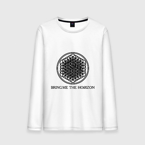 Мужской лонгслив Bring me the horizon / Белый – фото 1