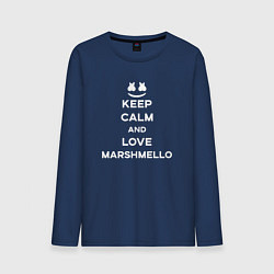 Мужской лонгслив Keep Calm & Love Marshmello