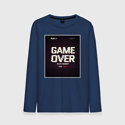 Мужской лонгслив Game Over: Glitch Effect