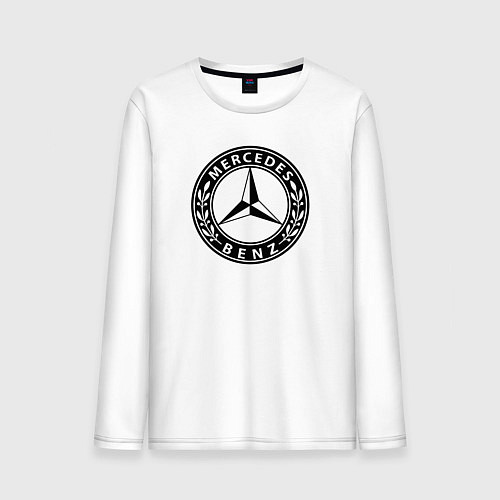 Мужской лонгслив MERCEDES-BENZ: Classic / Белый – фото 1