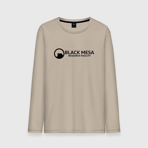 Мужской лонгслив Black Mesa: Research Facility / Миндальный – фото 1