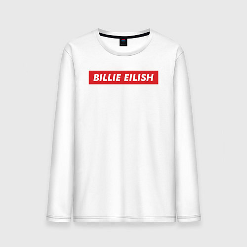 Мужской лонгслив Supreme: Billie Eilish / Белый – фото 1