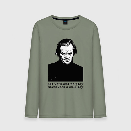 Мужской лонгслив Сияние - Джек Николсон / Авокадо – фото 1