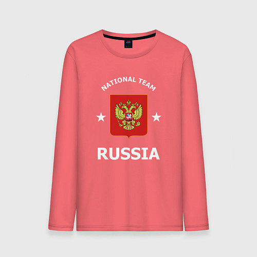 Мужской лонгслив NATIONAL TEAM RUSSIA / Коралловый – фото 1