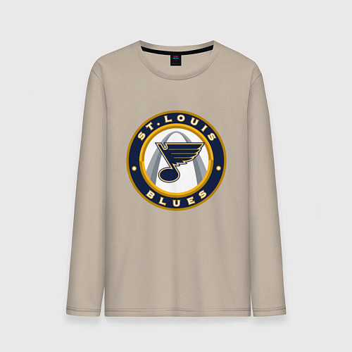 Мужской лонгслив St Louis Blues / Миндальный – фото 1