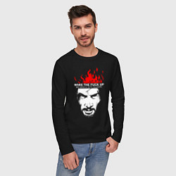 Лонгслив хлопковый мужской SAMURAI KEANU REEVES, цвет: черный — фото 2