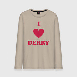 Мужской лонгслив I Love Derry